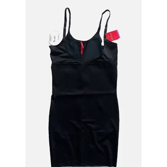 SPANX NEW Size XS SmartGrip™ Open-Bust Full Slip style 10178 - Black - Picture 3 of 7